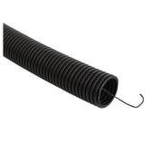 Гофра труба ф16мм с протяжкой ЧЕРНАЯ IP44 -45 град.С УФ