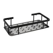 Полка прямая 1-ая алюм. TITAN 31,5см литое дно, черная