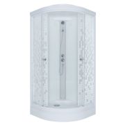 Душевая кабина 100х100 полукруг А низ поддон Мозаика, Triton