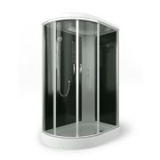 ДК ERLIT 120х800х215 низ. поддон 17см ER3512PR-C4-RUS тон.стек.4мм. полочка, зерк. правый, ст. графи