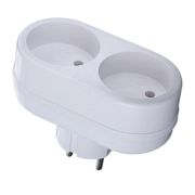 Двойник элек. 250В/10А(бел.)