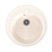 Мойкa ML-GMS02 СТАНДАРТ круглая, белый (331), 505мм (глуб. чаши 165)