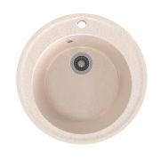 Мойкa ML-GMS01 СТАНДАРТ круглая, бежевый (328), 475мм (глуб. чаши 194)