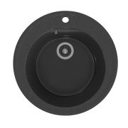 Мойкa ML-GMS01 СТАНДАРТ круглая, черный (308), 475мм (глуб. чаши 194)