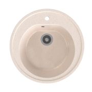 Мойкa ML-GMS02 СТАНДАРТ круглая, бежевый (328), 505мм (глуб. чаши 165)