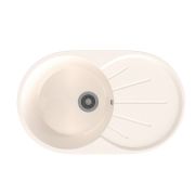 Мойка ML-GMS05 СТАНДАРТ овальная с крылом, белый (331), 735*455*170мм