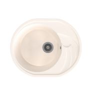 Мойка ML-GMS08 СТАНДАРТ овальная с крылом, белый (331), 570*460*170мм