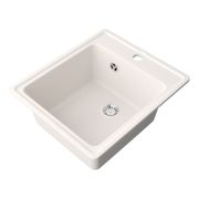 Мойка ML-GMS18 СТАНДАРТ прямоугольная, белый (331), 415*490*190мм