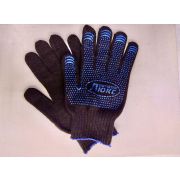 Перчатки Х/Б ПВХ ЛЮКС точка 8 нитей 12 класс