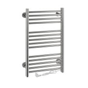 Полотенцесушитель электрический ЛЦ 72х40 ПОЛКА 14 перекладин ЭКСКЛЮЗИВ (сухой ТЭН, нержавеющая сталь, 100Вт) BRIMIX