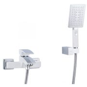 Смеситель для ванны шаровый GAPPO G3007-7 белый/хром короткий излив