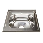 Мойка накладная MIXLINE  500х500  толщина 0,6мм 3 1/2 выпуск 16см с сифоном