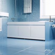 Экран под ванну МДФ двери 160 мм белый SOFT (Алаванн)