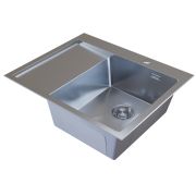 Мойка настол.монтаж 60х50 (3,0) прав. вып 3 1/2  MIXLINE PRO 20см с сифоном (сатин)