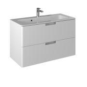 Тумба подвесная из ДСП и МДФ Прато т18-100 + умыв. Прато