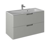 Тумба подвесная из ДСП и МДФ Прато т18-100 Лайт МАТ+ умыв. Прато