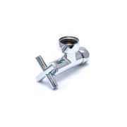 Вентиль запорный угловой для П/С 1''х1/2'' г/г