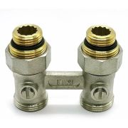 Узел нижнего подключения прямой шаровый дя радиатора 3/4