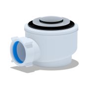 Сифон для душ.поддона 1 1/2**50/60 хром, клик-клак (Е410CL)