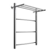 Полотенцесушитель  ЛЦ 60х50 1'' ПОЛКА 4 перекл ДУГА нижнее подкл (крепеж, без монт комп) В4