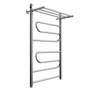 Полотенцесушитель  ЛЦ 80х50 1'' ПОЛКА 2 Z-образн петли нижнее подкл (крепеж, без монт комп) В1