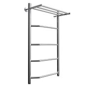 Полотенцесушитель  ЛЦ 80х50 1'' ПОЛКА 5 перекл ТРАПЕЦИЯ нижнее подкл (крепеж, без монт комп) В6