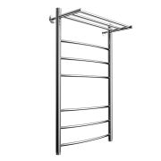 Полотенцесушитель  ЛЦ 80х50 1'' ПОЛКА 7 перекл ДУГА-2 нижнее подкл (крепеж, без монт комп) В5