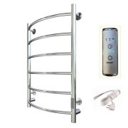 Полотенцесушитель электрический ЛЦ 80х50 6 перекл ДУГА унив  (скрытое подключение, таймер, 351 Вт) Т