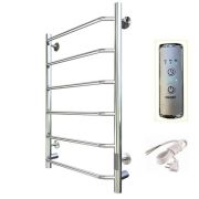 Полотенцесушитель электрический ЛЦ 80х50 6 перТРАПЕЦИЯ унив (скрыт подкл, таймер, 351
