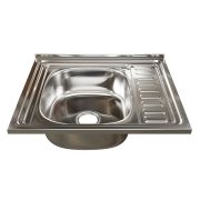 Мойка 50х60 (0,6) лев вып 3 1/2 MIXLINE 16см  с сифоном