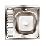 Мойка 60х60 (0,4) прав вып 1 1/2 Эконом (глуб. 13см)