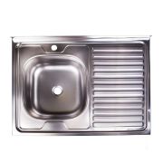 Мойка 60х80 (0,4) лев вып 1 1/2 Эконом (глуб. 13см)