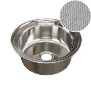 Мойка круг d 51 (0,8) вып 3 1/2 MIXLINE (глуб чаши 18см) с сифоном ДЕКОР