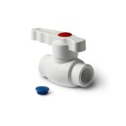 Кран PPR шаровый ф 20мм PRO AQUA СЕРЫЙ ULTRA серый