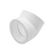 Уголок полипропиленовый ф 63мм х 45 градусов БЕЛЫЙ