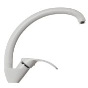Смеситель для кухни шаровый MIXLINE ML-GS02 (341) ультра белый высокий излив 35мм