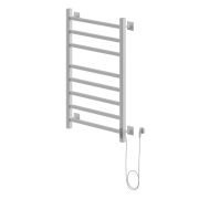 Полотенцесушитель электрический ЛЦ 80х40 8 перекл ТРИУМФ БЕЛЫЙ (правый, терморег,372 Вт) ZOX