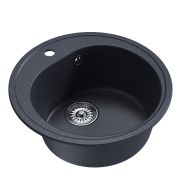 Мойкa ML-GM11 круглая, антрацит (343), 500мм (глуб. чаши 180)
