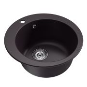 Мойкa ML-GM13 круглая, шоколад (345), 495мм (глуб. чаши 190)