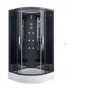 ДК ERLIT 100х100х215 глуб.поддон 21см ER5710P-C24 тон.стек.4мм. 6 форс, FM-радио, зерк.