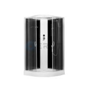 ДК ERLIT 80х80х215 низ.поддон 17см ER3508P-C4-RUS тон.стек.4мм. полочка, зерк.