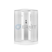 ДК ERLIT 90х90х215 низ.поддон 17см ER3509P-C3-RUS мат.стек.4мм. полочка, зерк.