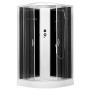 ДК ERLIT 90х90х215 низ.поддон 17см ER3509P-C4-RUS тон.стек.4мм. полочка, зерк.