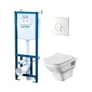 Инсталляция+Пэк Лайн(подв.ун.с дюро сид. soft-clos, clip up, ин-ия, панель хром глянец) (Santek)