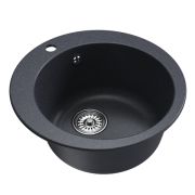 Мойкa ML-GM13 круглая, антрацит (343), 495мм (глуб. чаши 200)