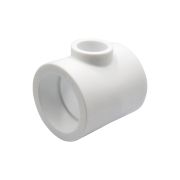 Тройник полипропиленовый переходной ф 63х32х63 БЕЛЫЙ