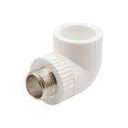 Уголок полипропиленовый комбинированный с наружней резьбой ф 32мм х 3/4