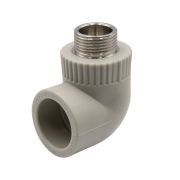 Уголок полипропиленовый комбинированный с наружней резьбой ф 32мм х 3/4