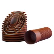 Труба 175/150 6м двухслойная ПЭ с раструбом (гофрированная) SN8 в т.ч. кольцо