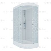 Душевая кабина 120х80 полукруг А низ поддон Мозаика стекло левая Triton